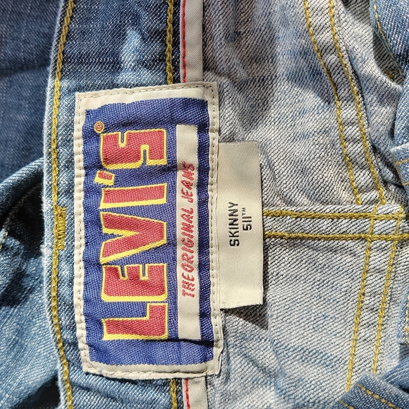 Men's 33x32 511 Skinny Levi Blue Jeans - Picture 2 of 3